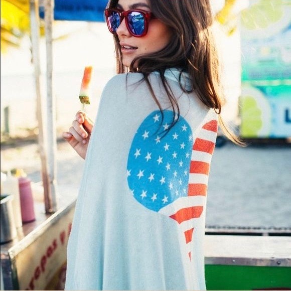 Wildfox Other - NWOT✨WILDFOX Swim American Flag Heart Cover-Up